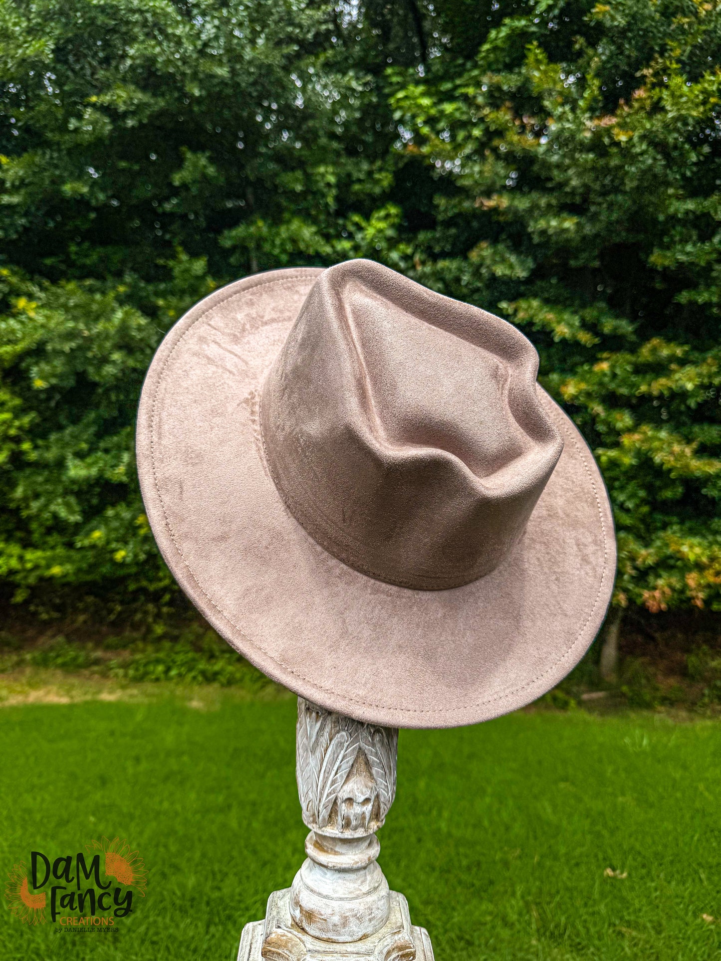 Mocha (Brown/Gray) Arrow head Wide Brim