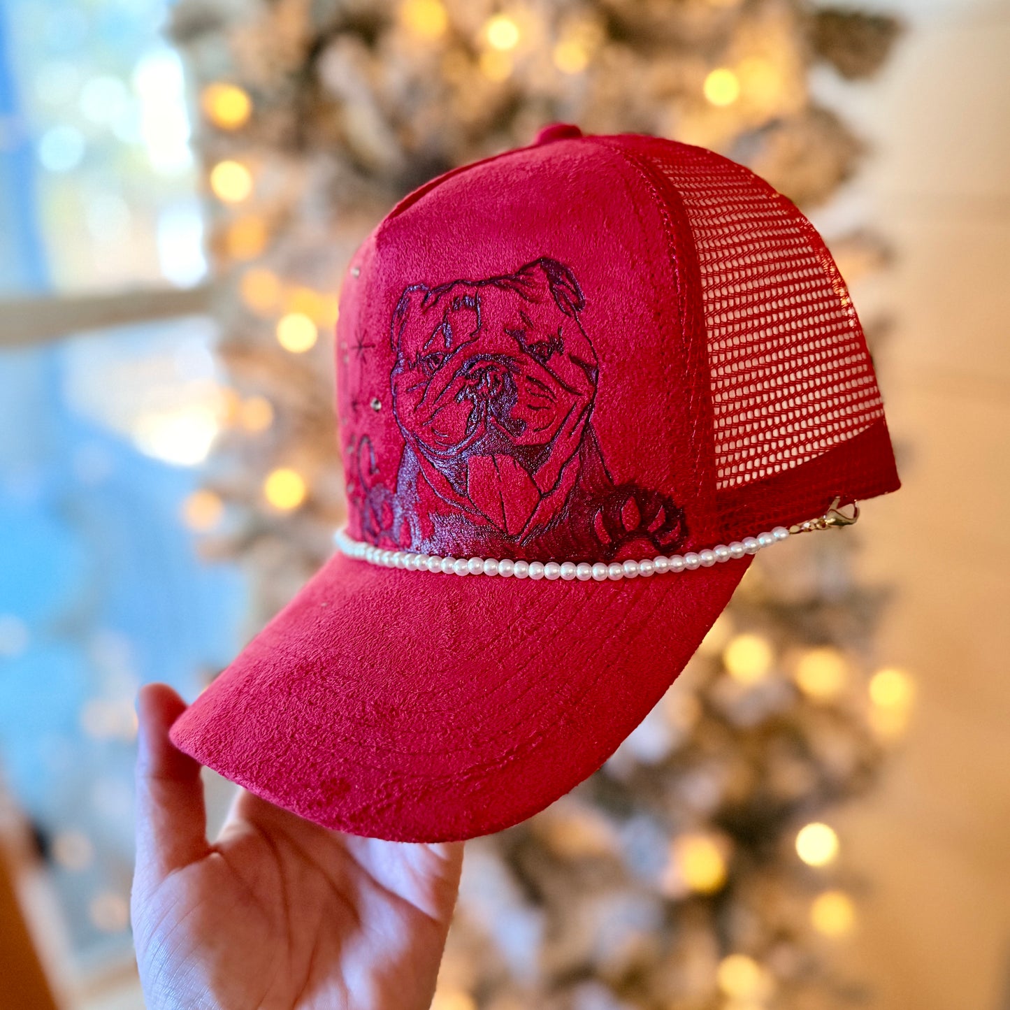 Red Go Dawgs trucker hat