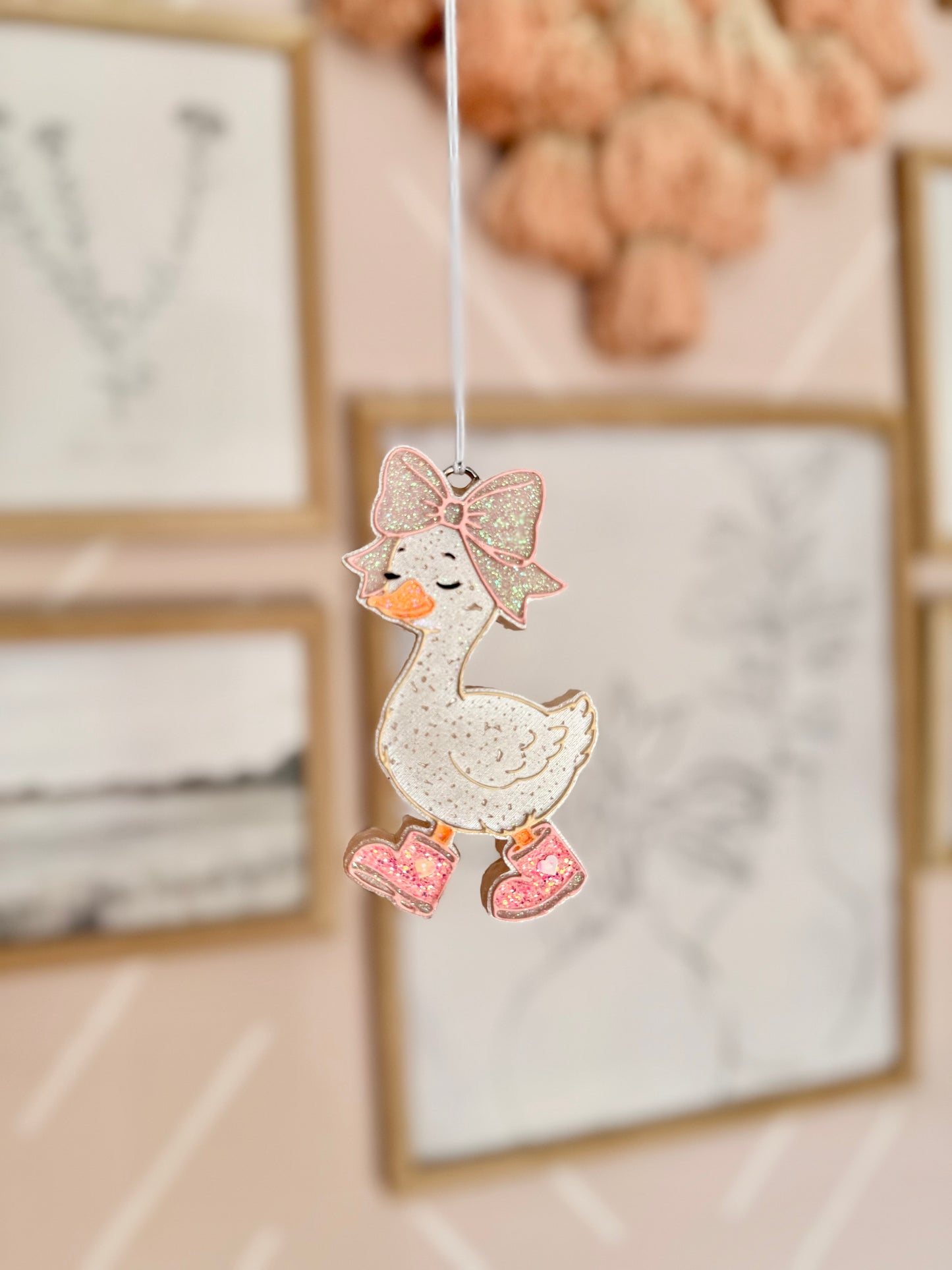 Sweet Duck with Bow - Car Freshie