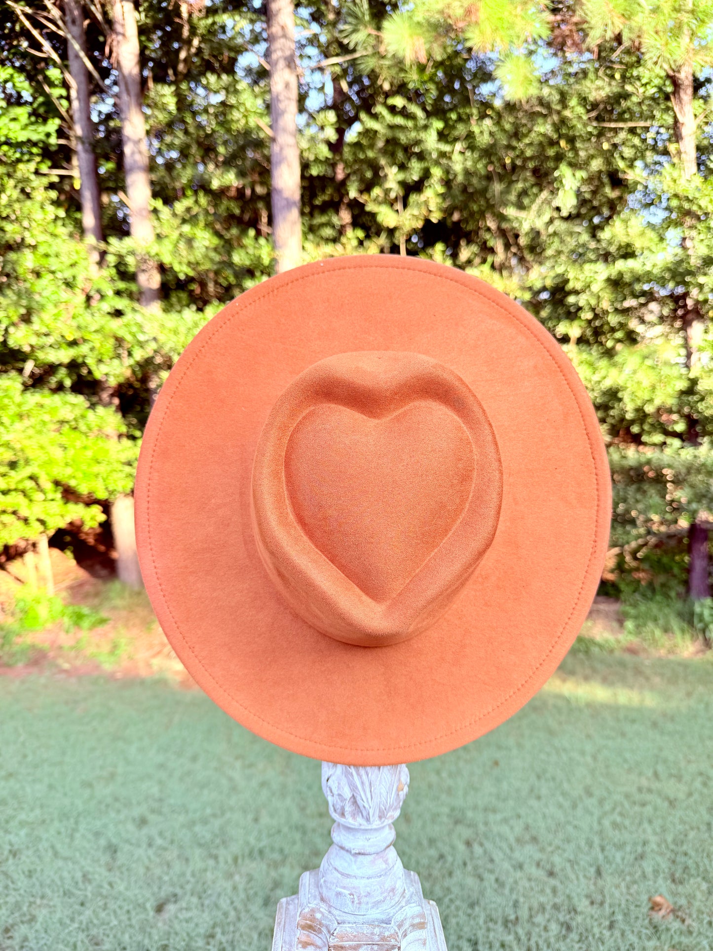 Terra Cotta Heart Wide Brim
