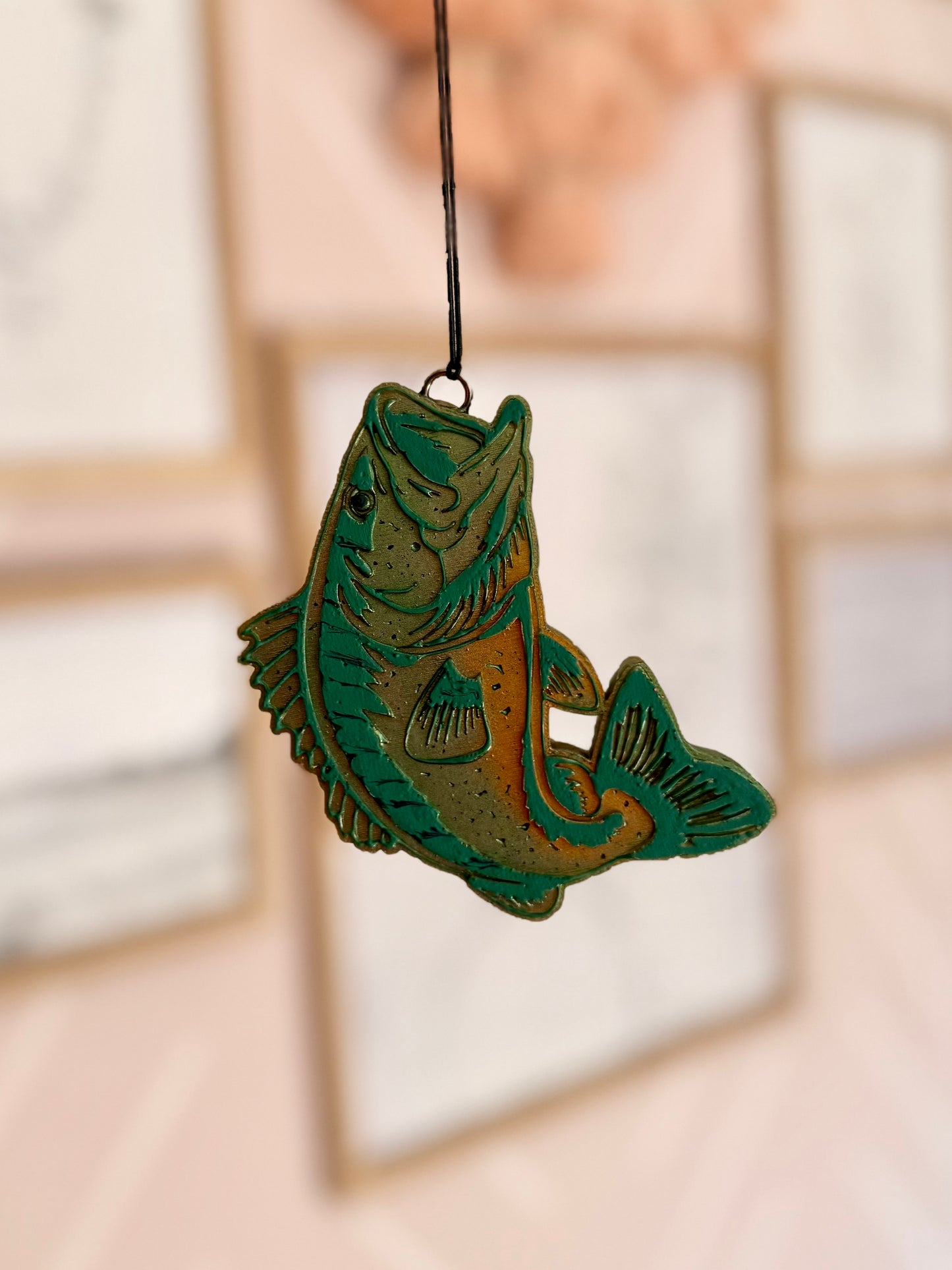 Painted Bass- Car Freshie