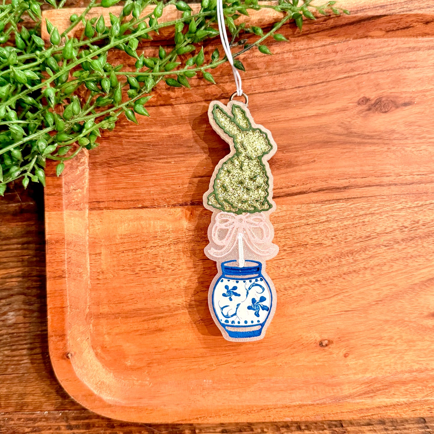 Bunny Topiary- Car Freshie