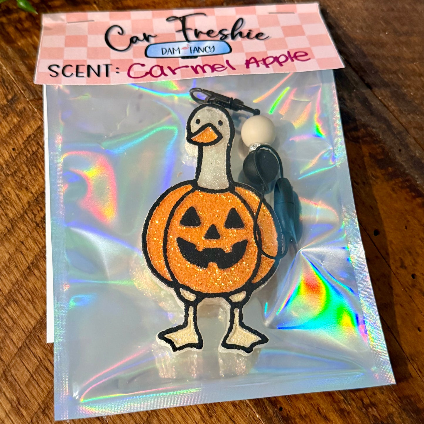 Pumpkin Duck Car Freshie