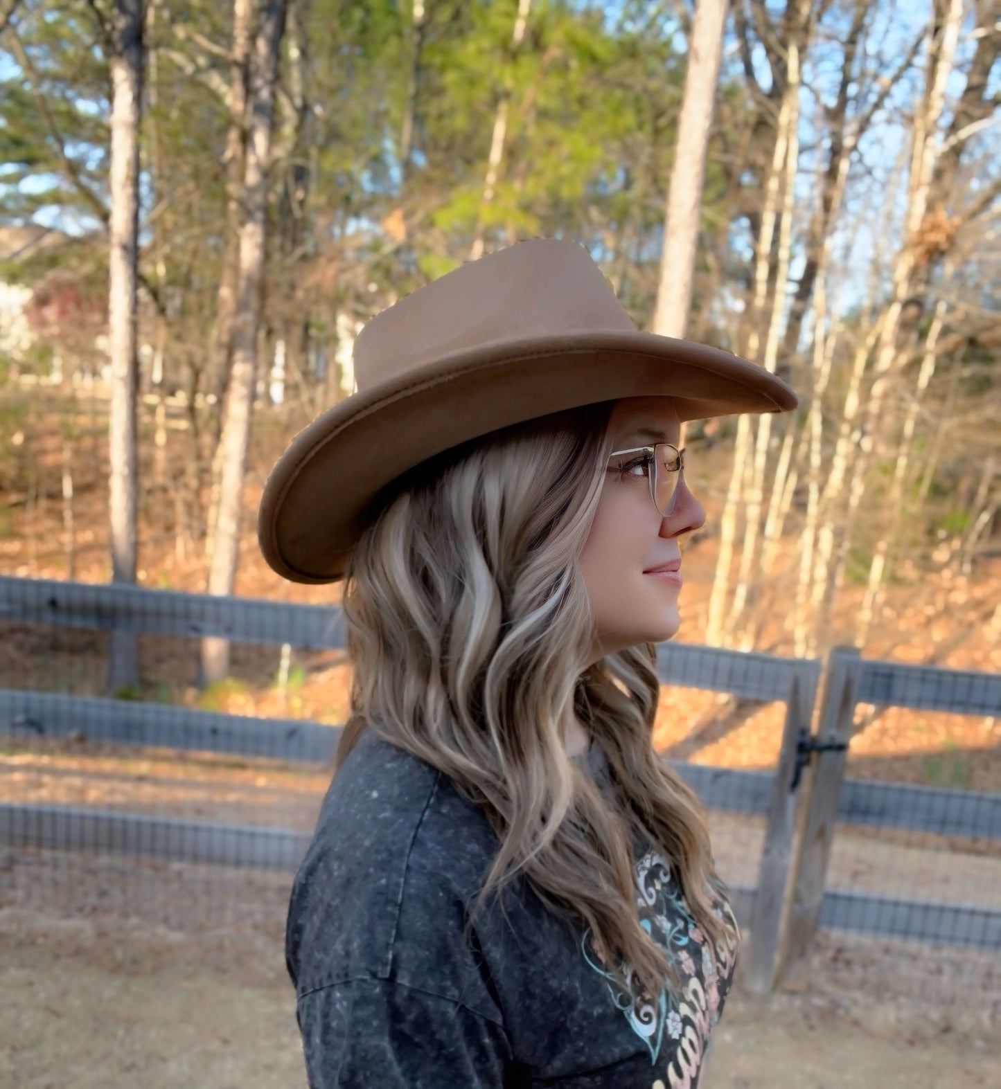 Tan Cattleman Style Cowboy Hat