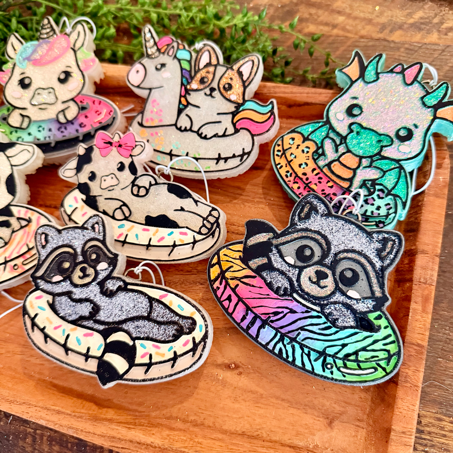 Wholesale Car Freshies- Summer float animals (10 pk)