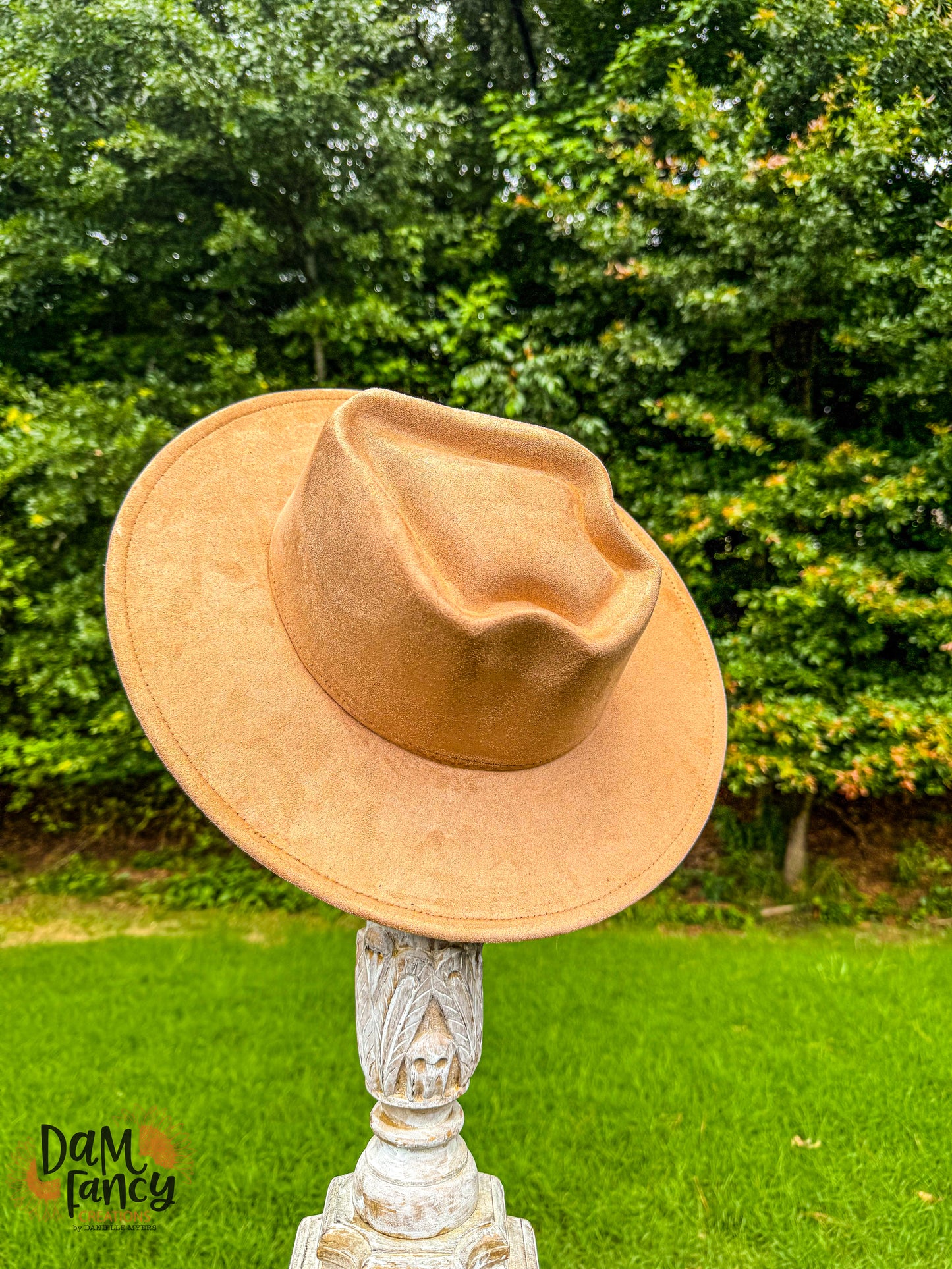 Tan Arrow head Wide Brim