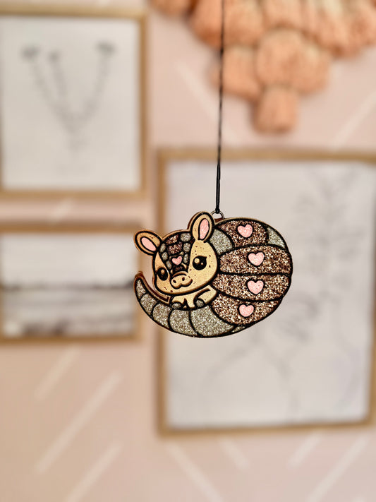 Valentine Armadillo - Car Freshie