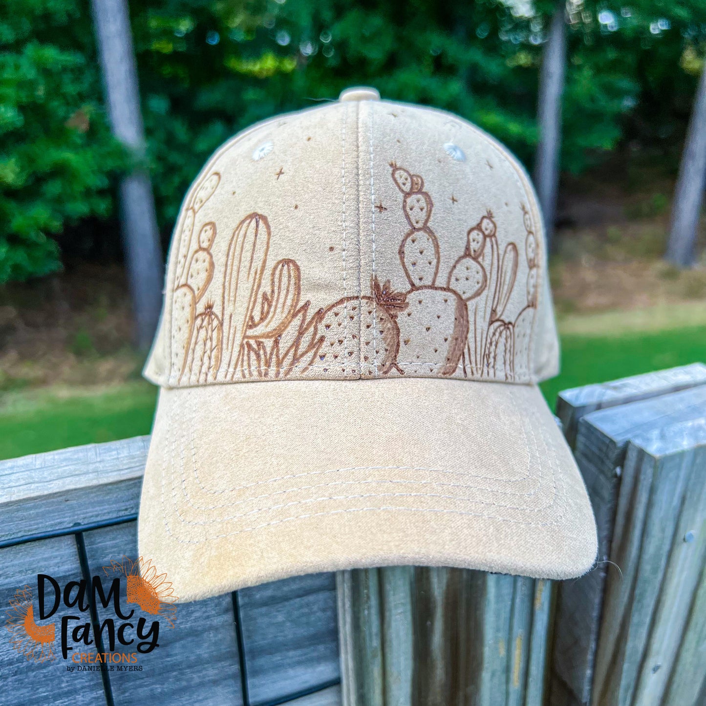 Beige Cacti Ball Cap