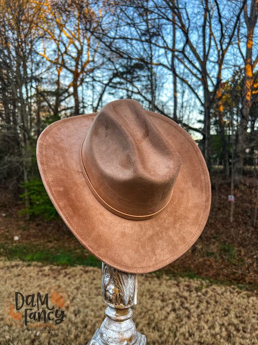 Tan Cattleman Style Cowboy Hat