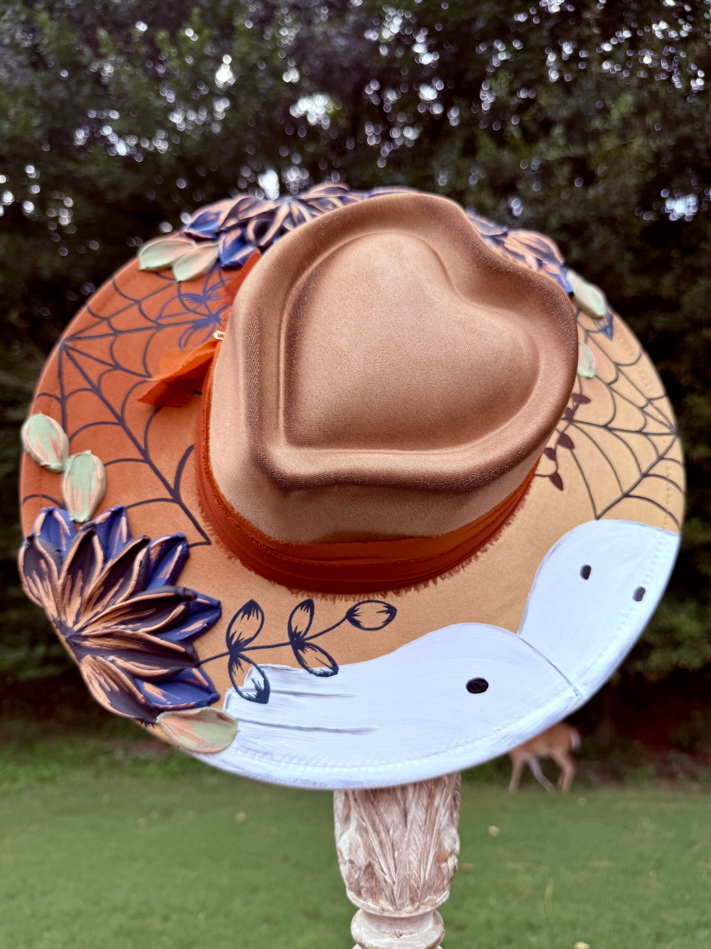 Fall Ghost with 3D flowers