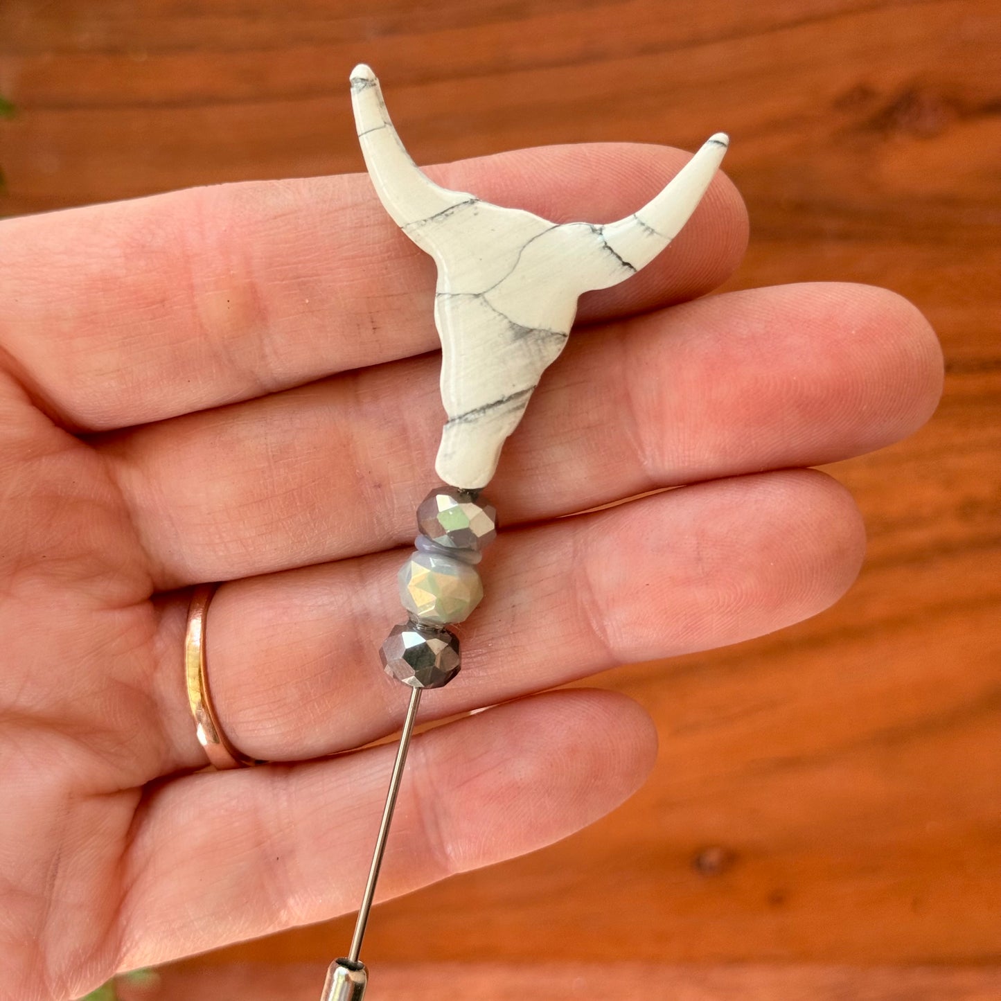 Wholesale  Howlite Style Hat Pins - 10pk