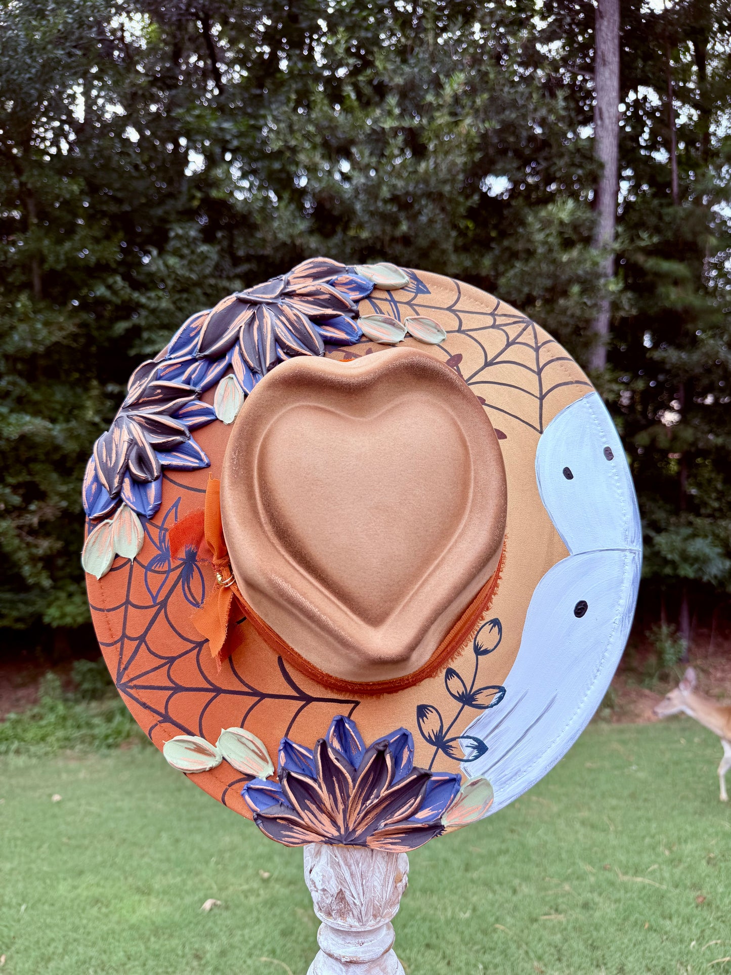 Fall Ghost with 3D flowers