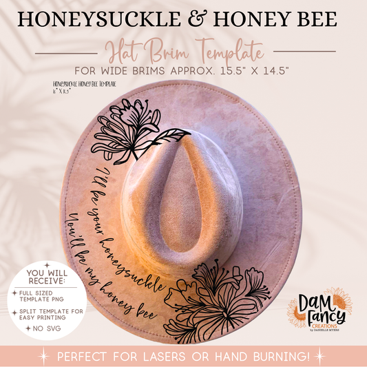 Honeysuckle Honey Bee Hat Template