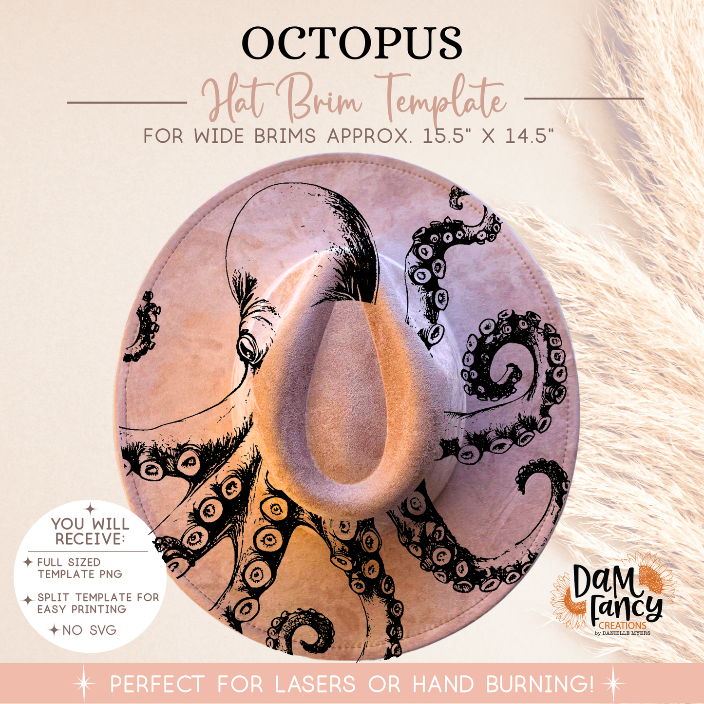 Octopus Hat Template