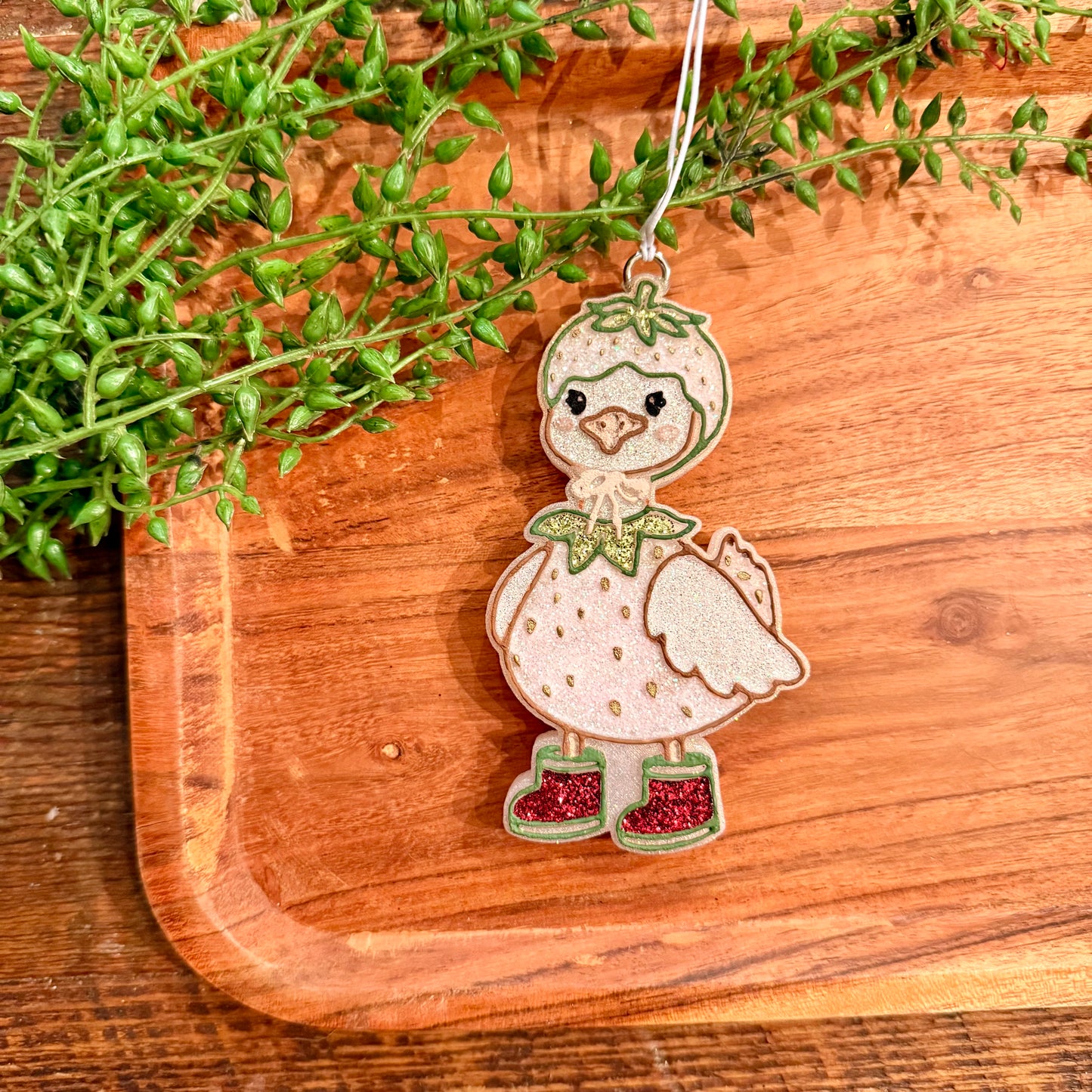 Strawberry Duck- Car Freshie