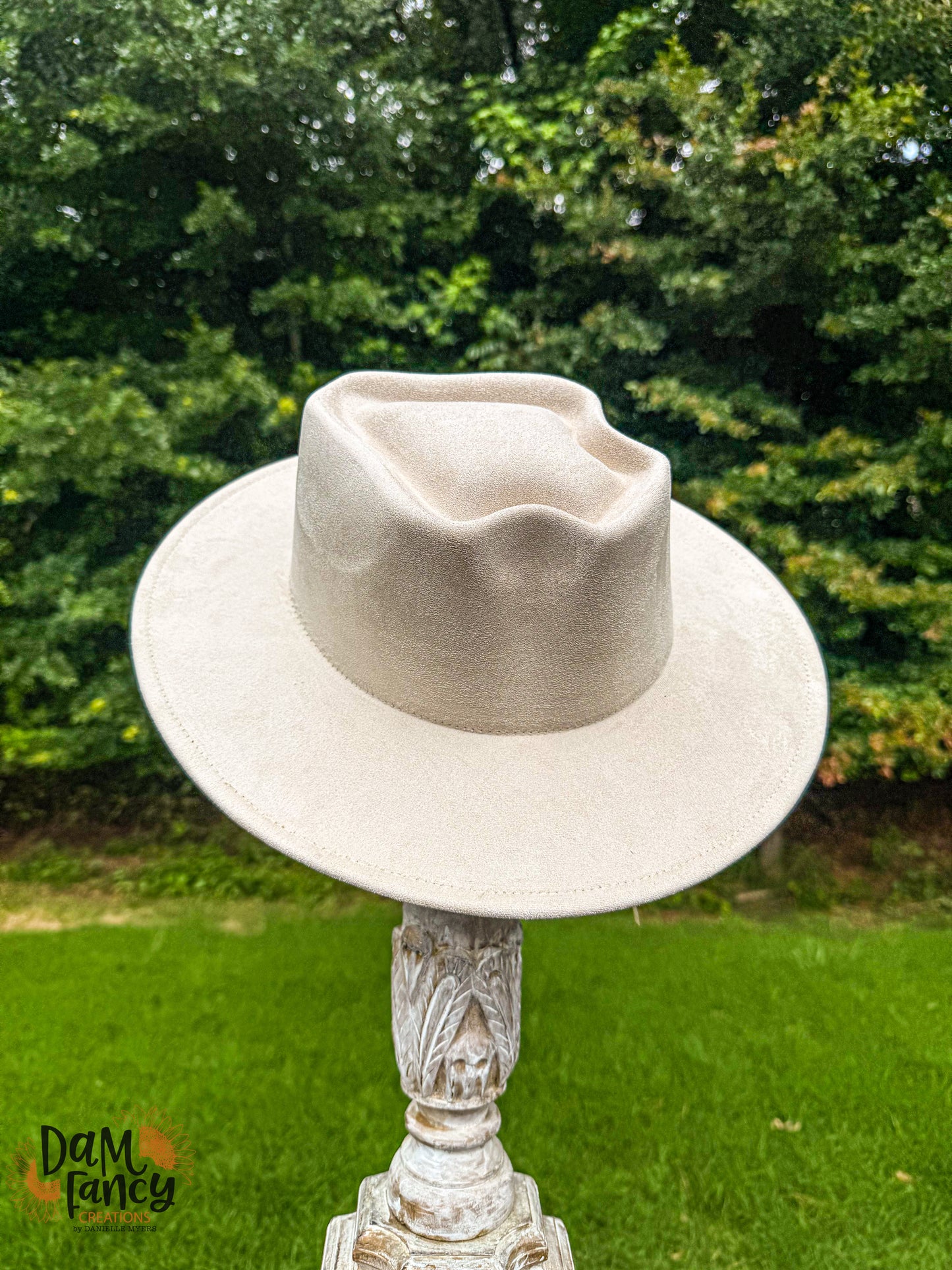 Cream Arrow head Wide Brim