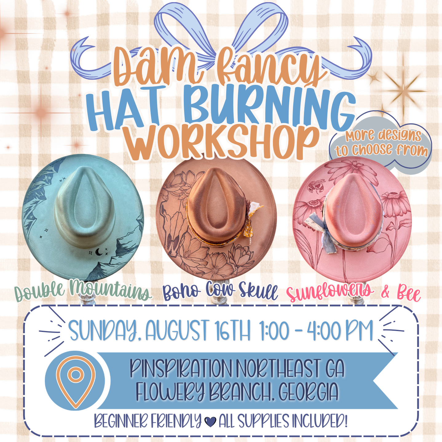 Fall DAM Fancy Hat Burning Workshop l Pinspiration NE Georgia