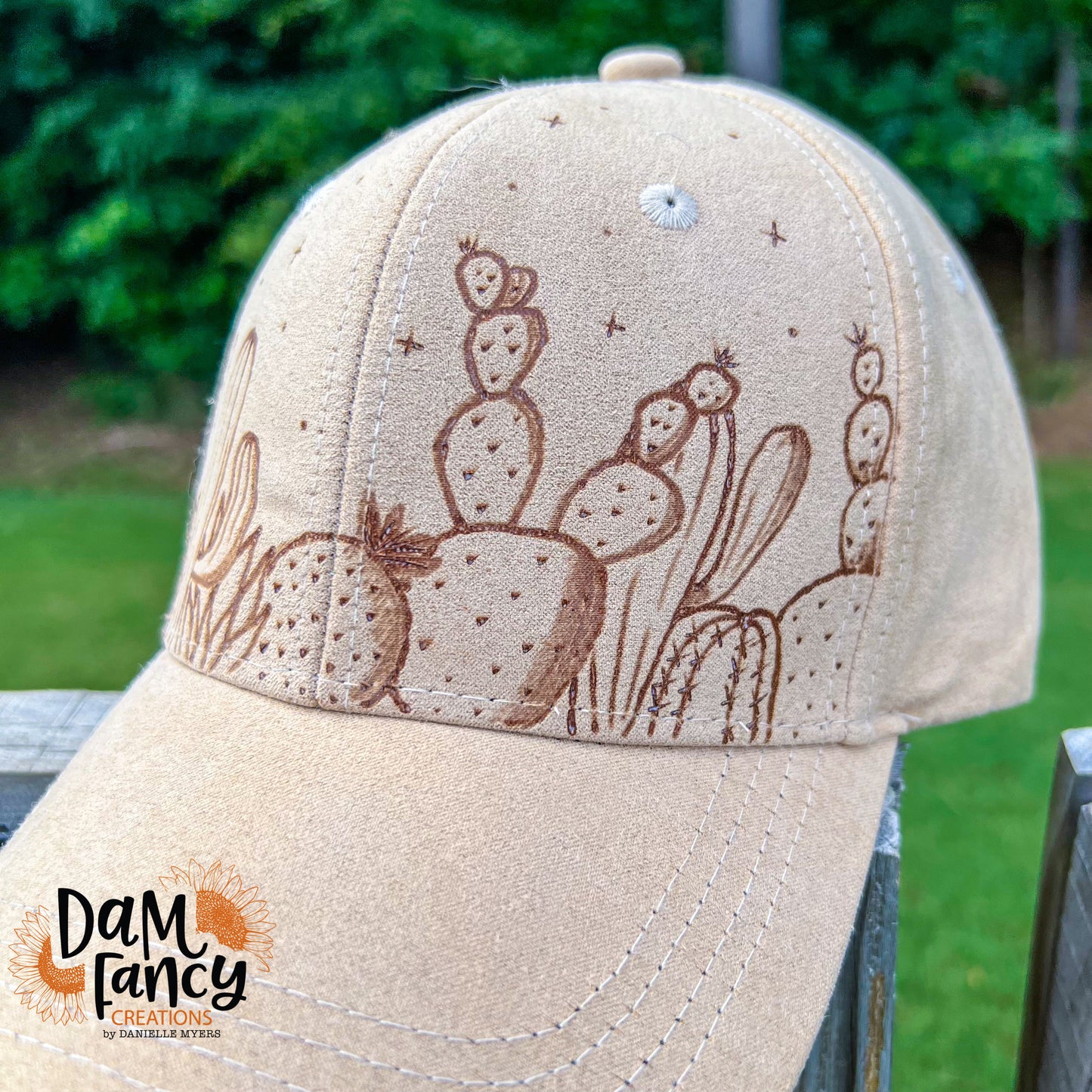 Beige Cacti Ball Cap