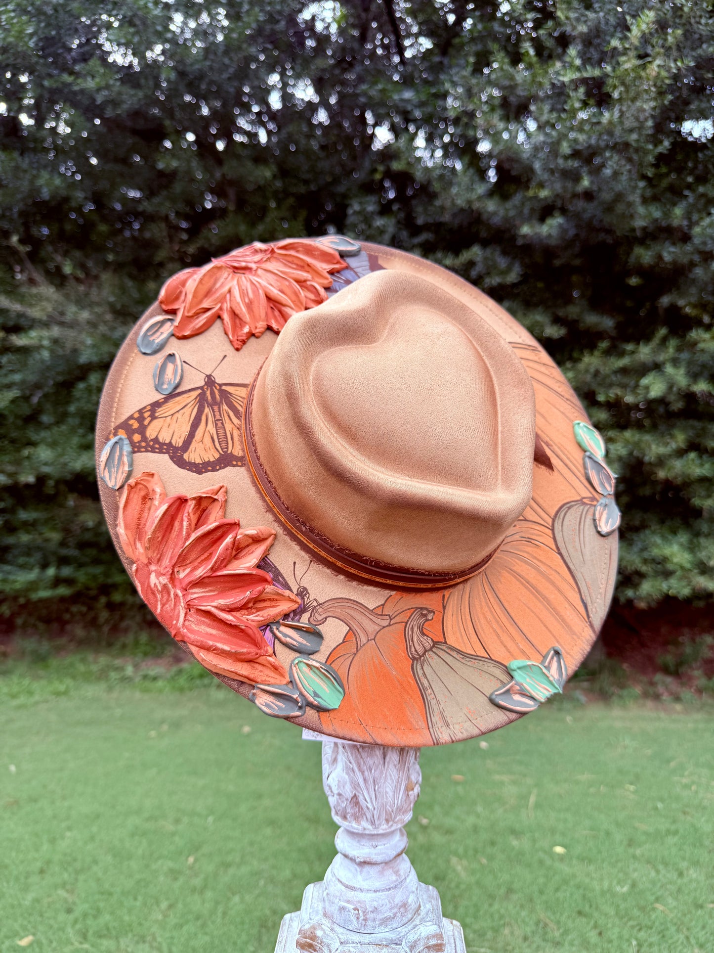 Pumpkins & Butterflies- Heart Crown