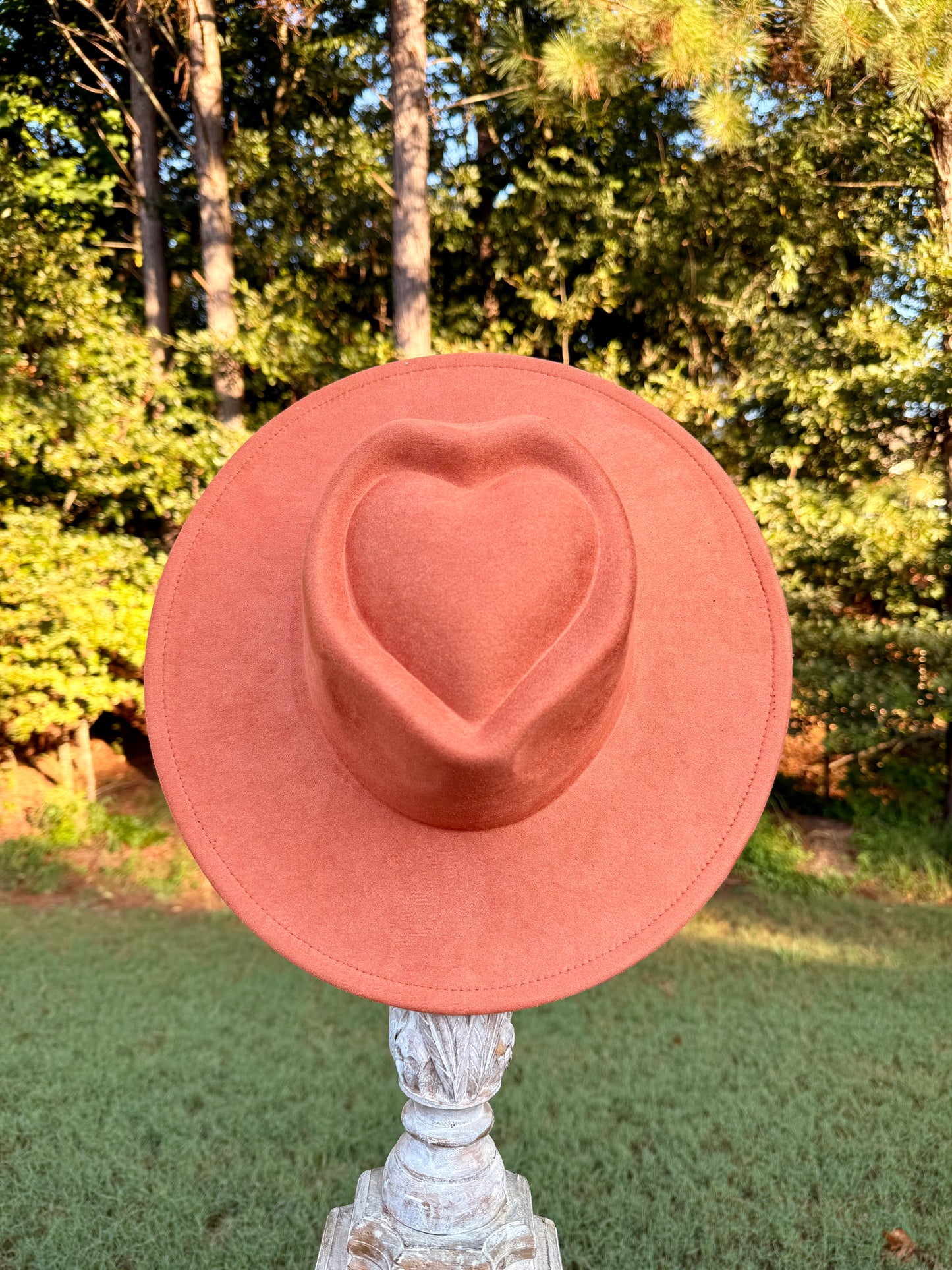 Terra Cotta Heart Wide Brim