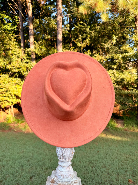 Terra Cotta Heart Wide Brim
