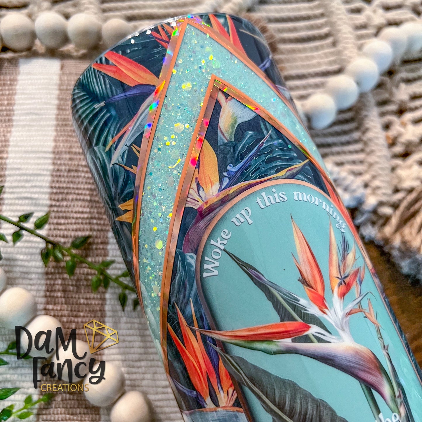 Weaved Bird Of Paradise 20oz Tumbler