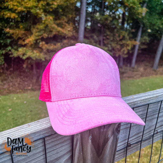 Pink Mesh Back Trucker Hat