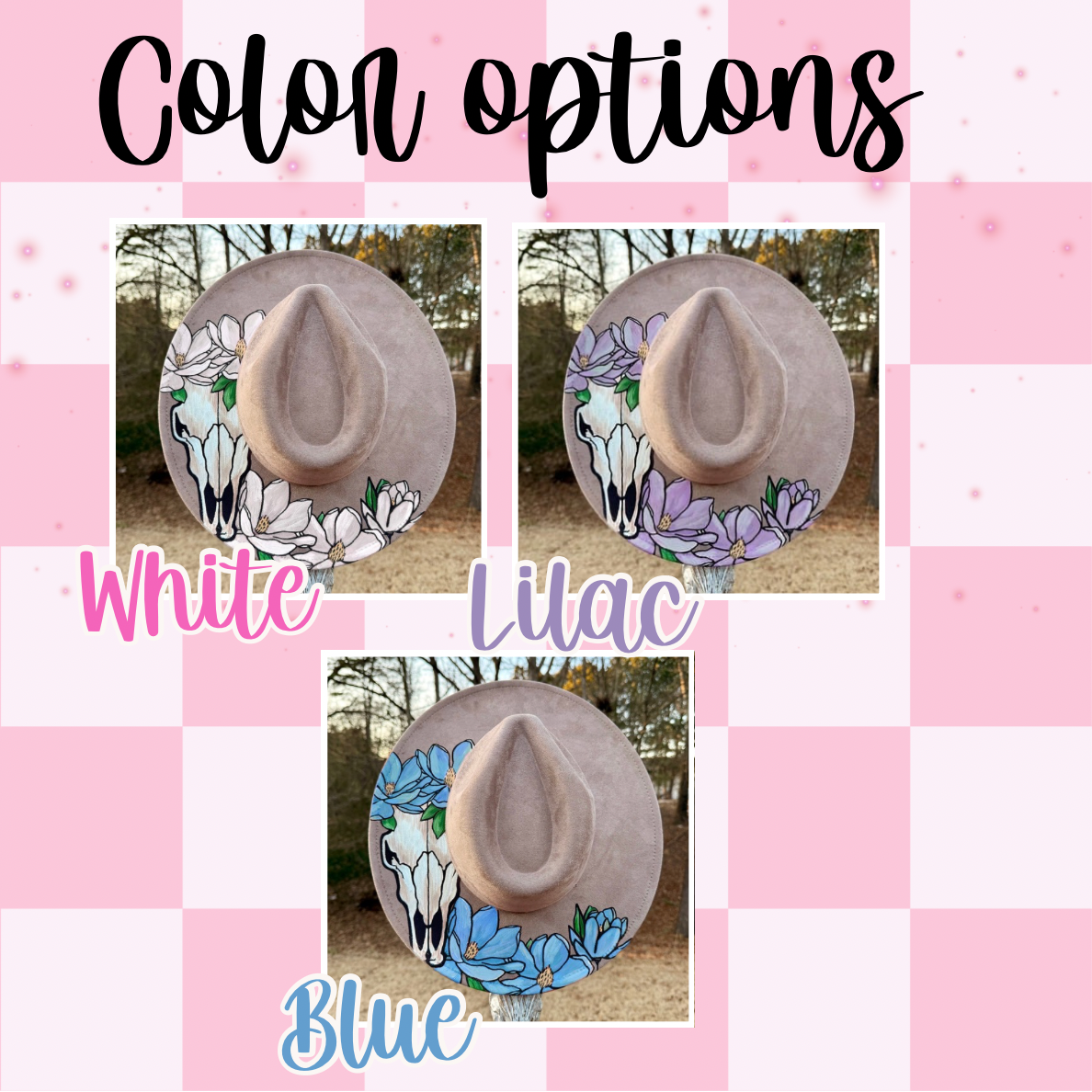 Painted Boho Floral Hat Kit + Video Class