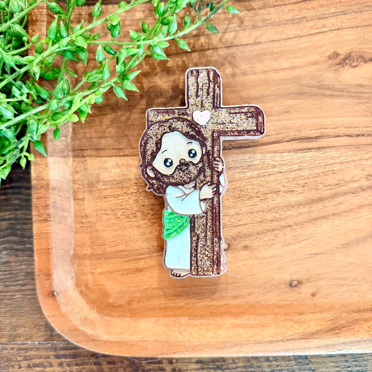 Jesus with Cross- Car Freshie