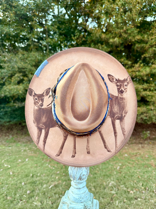 Baby and Buck- Fawn Wide Brim