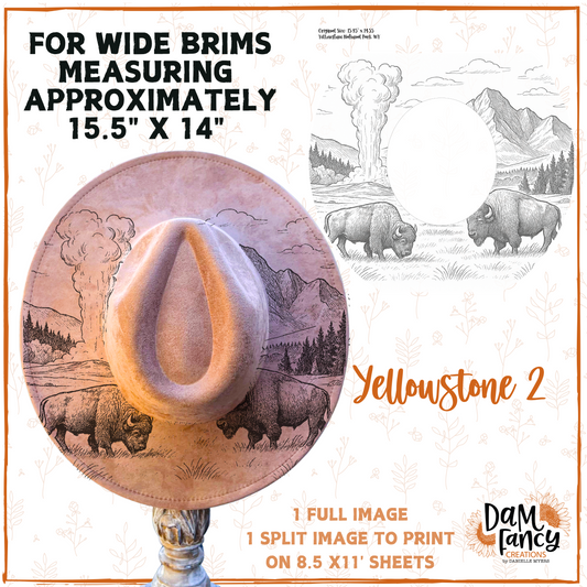 Road Trip Series - Yellowstone 2 hat template
