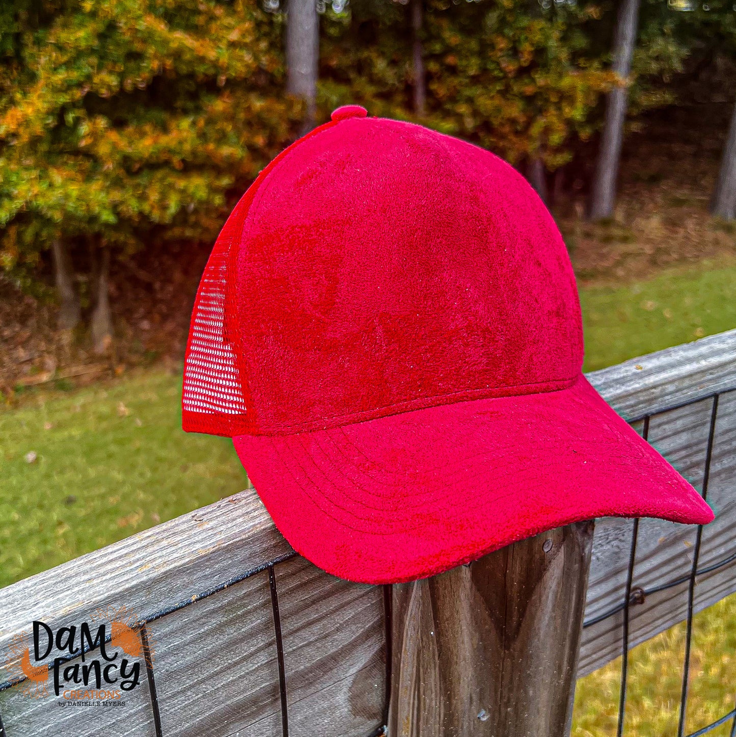 Red Mesh Back Trucker Hat