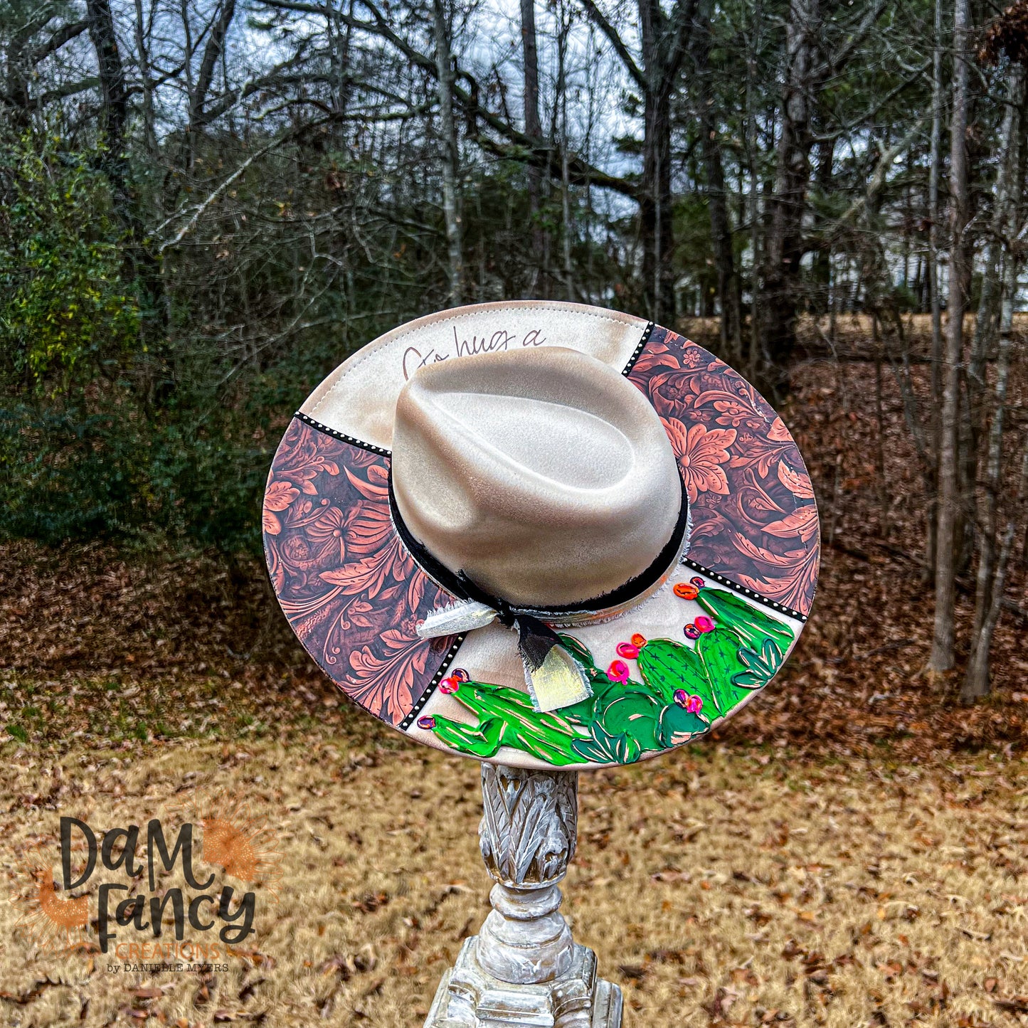 Go Hug A Cactus Wide Brim