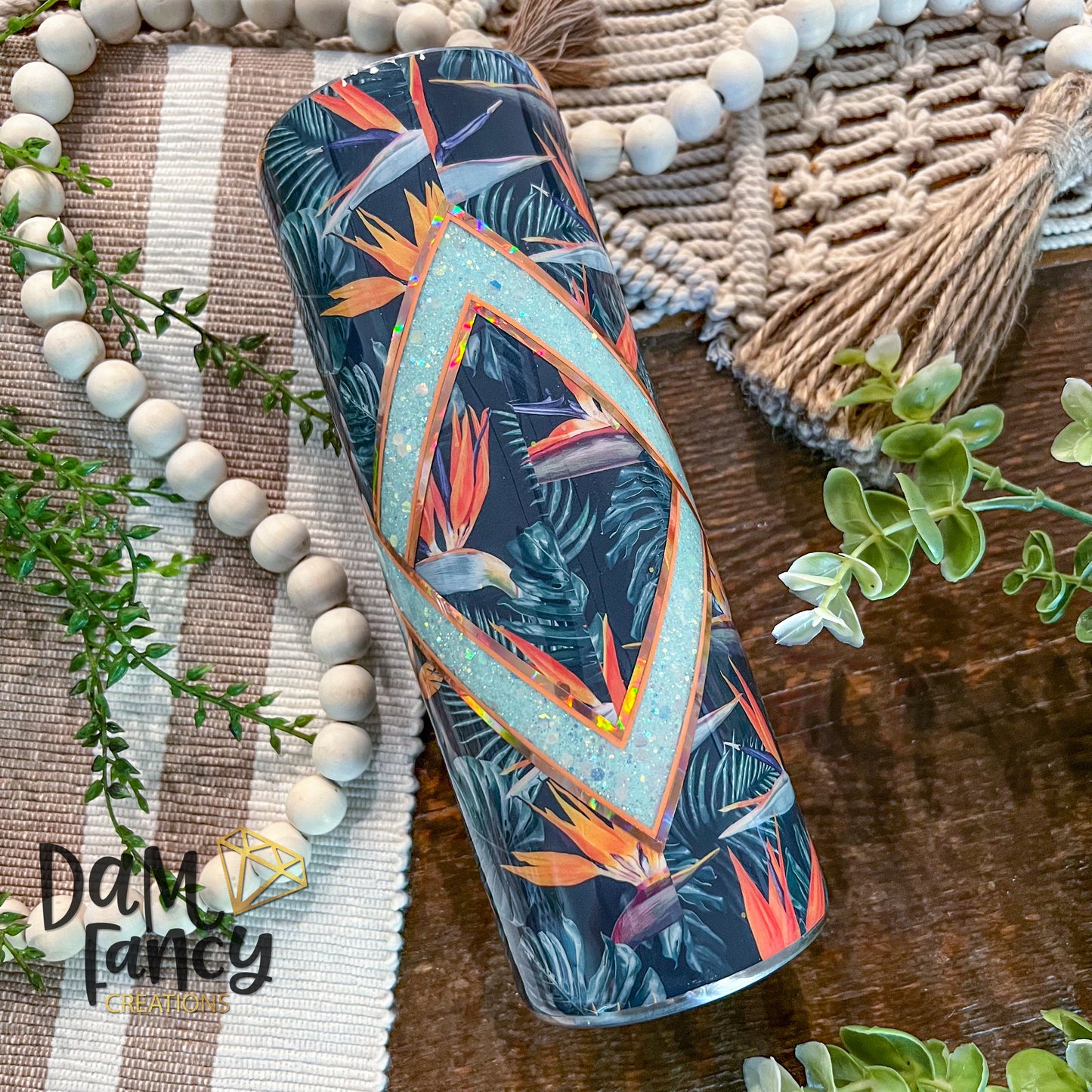 Weaved Bird Of Paradise 20oz Tumbler