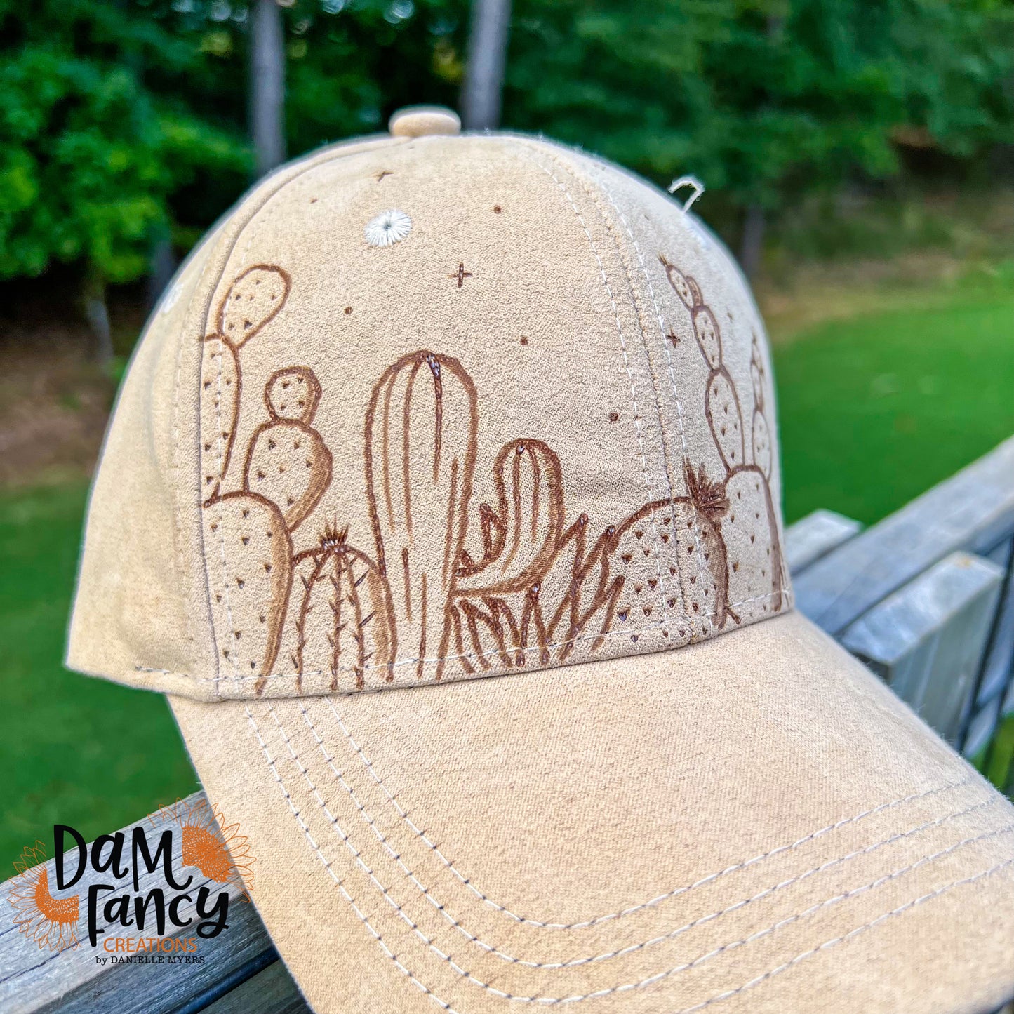 Beige Cacti Ball Cap