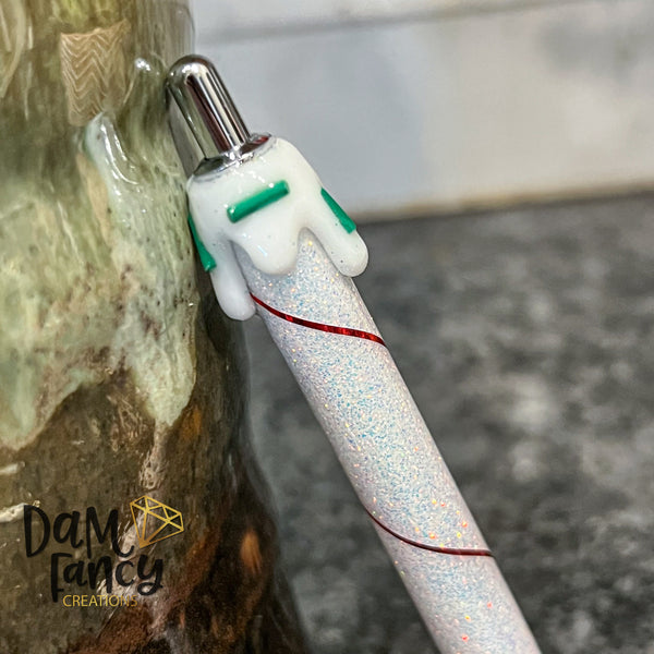 Red White and Green Drip Pen