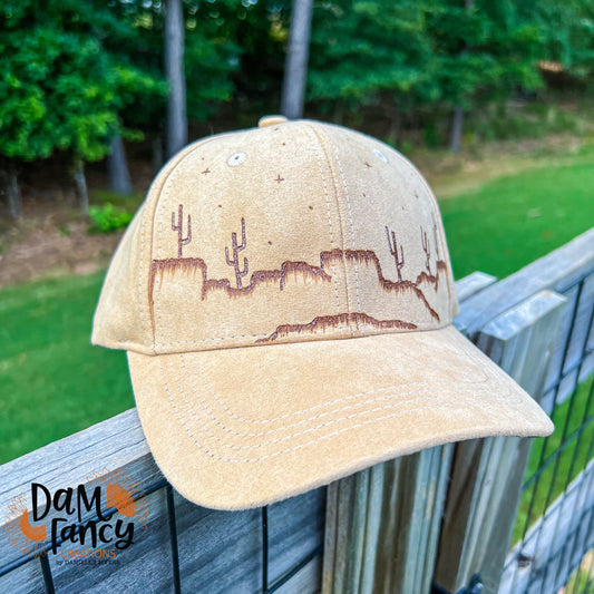 Desert Landscape Ball Cap- beige