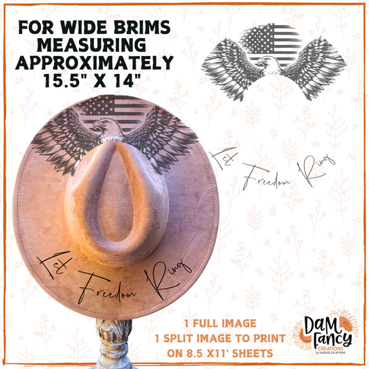 Let Freedom Ring Digital Hat Template