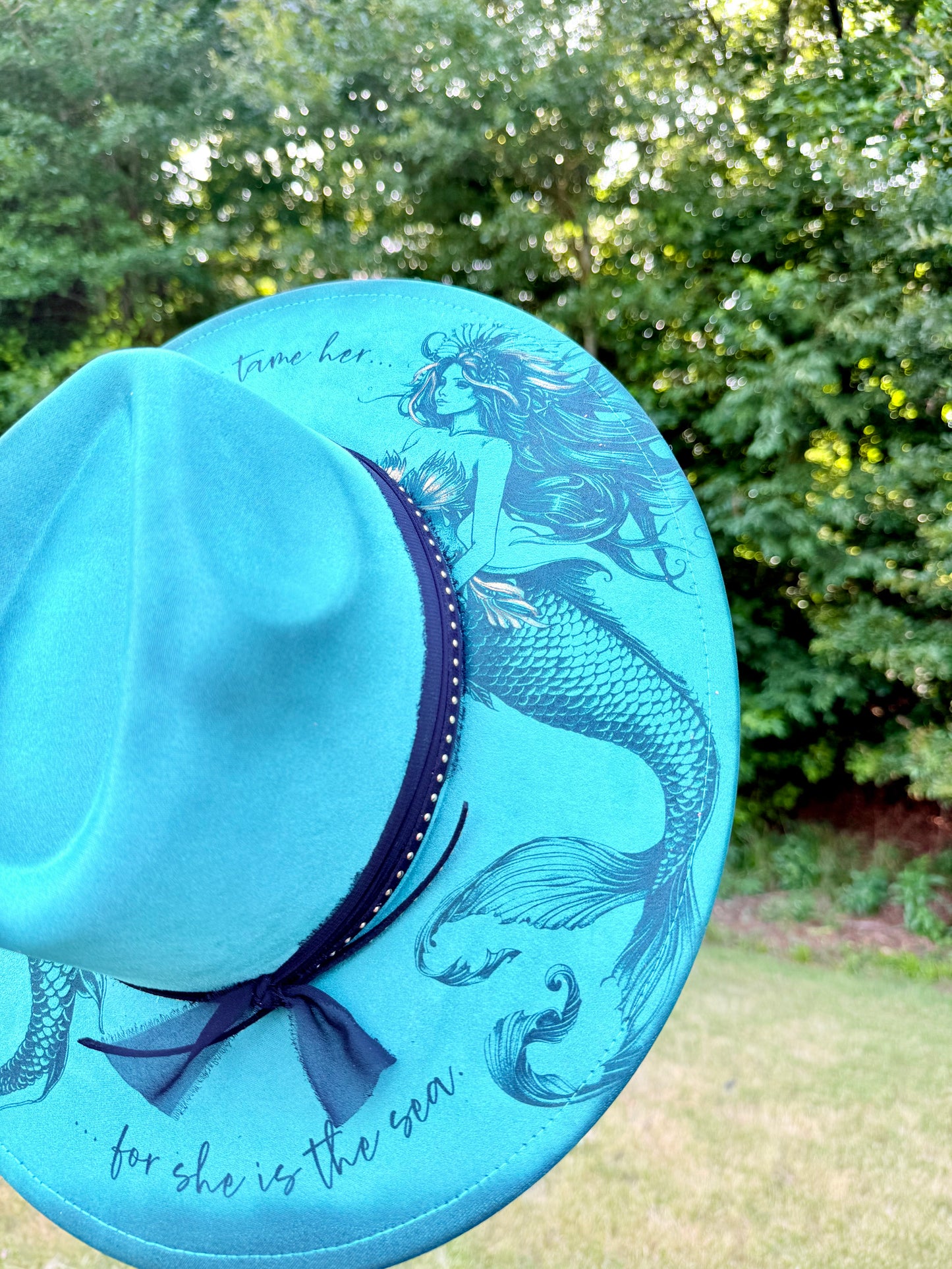Mermaid Wide Brim- Light Teal