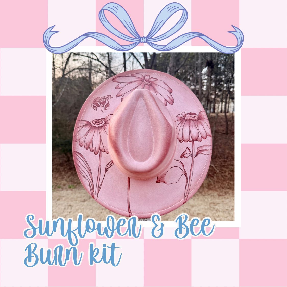 Burned Sunflowers Hat Kit + Video Class