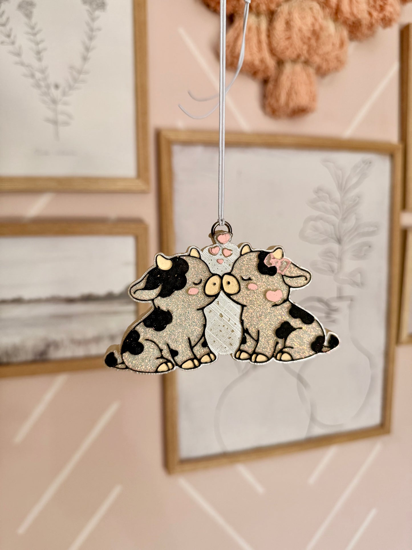 Kissing Cows - Car Freshie