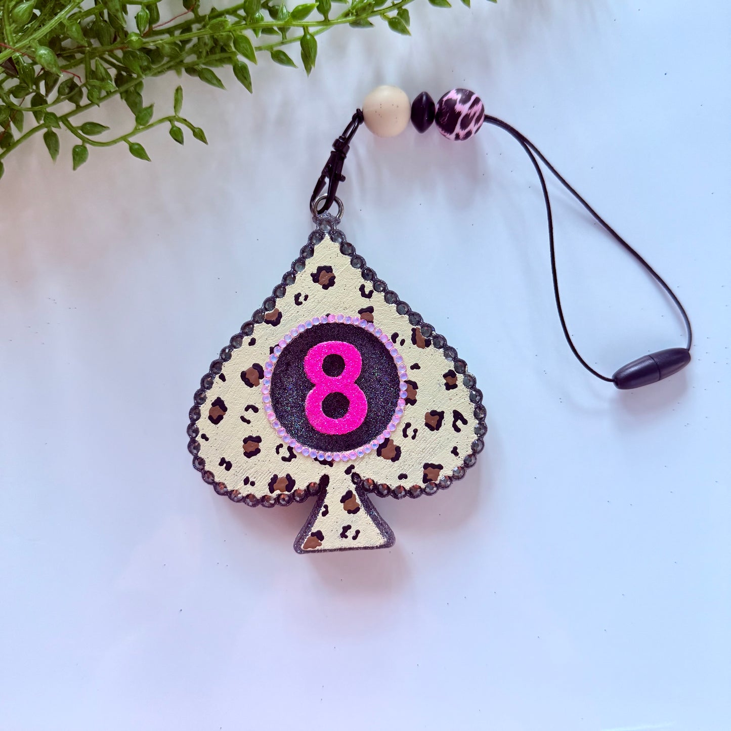 Leopard Spade Car Freshie