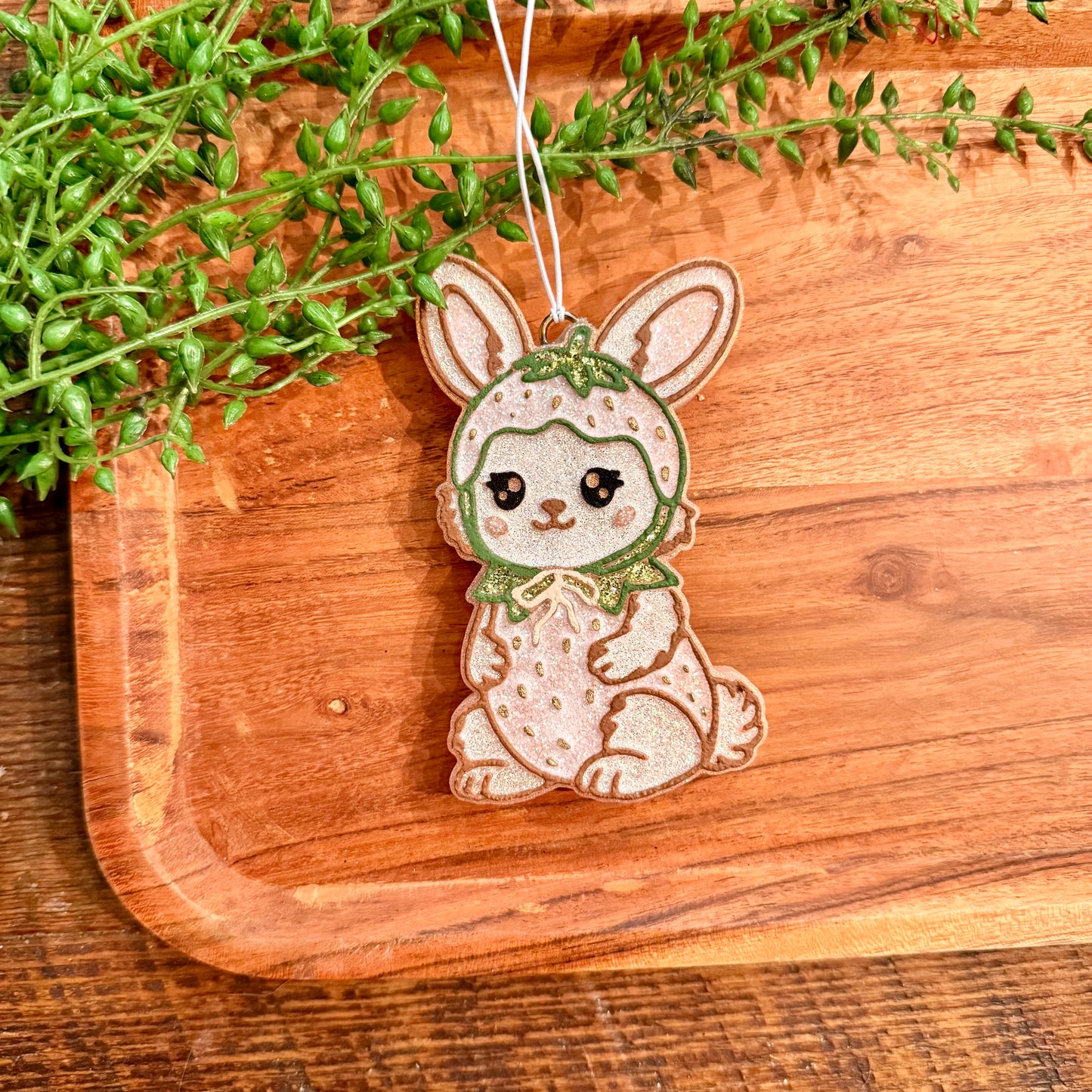 Strawberry Bunny- Car Freshie