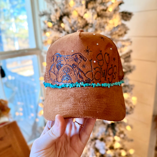 Tan Go Dawgs trucker hat