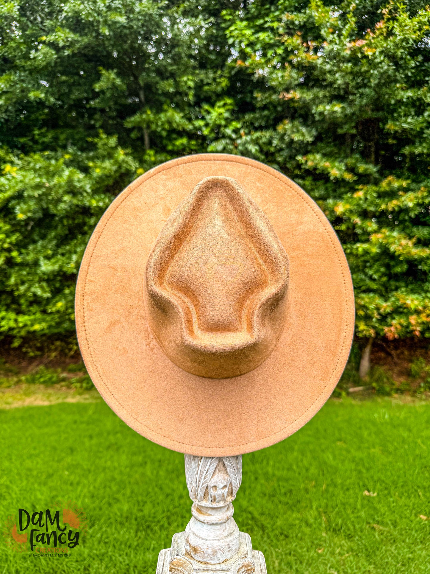 Tan Arrow head Wide Brim