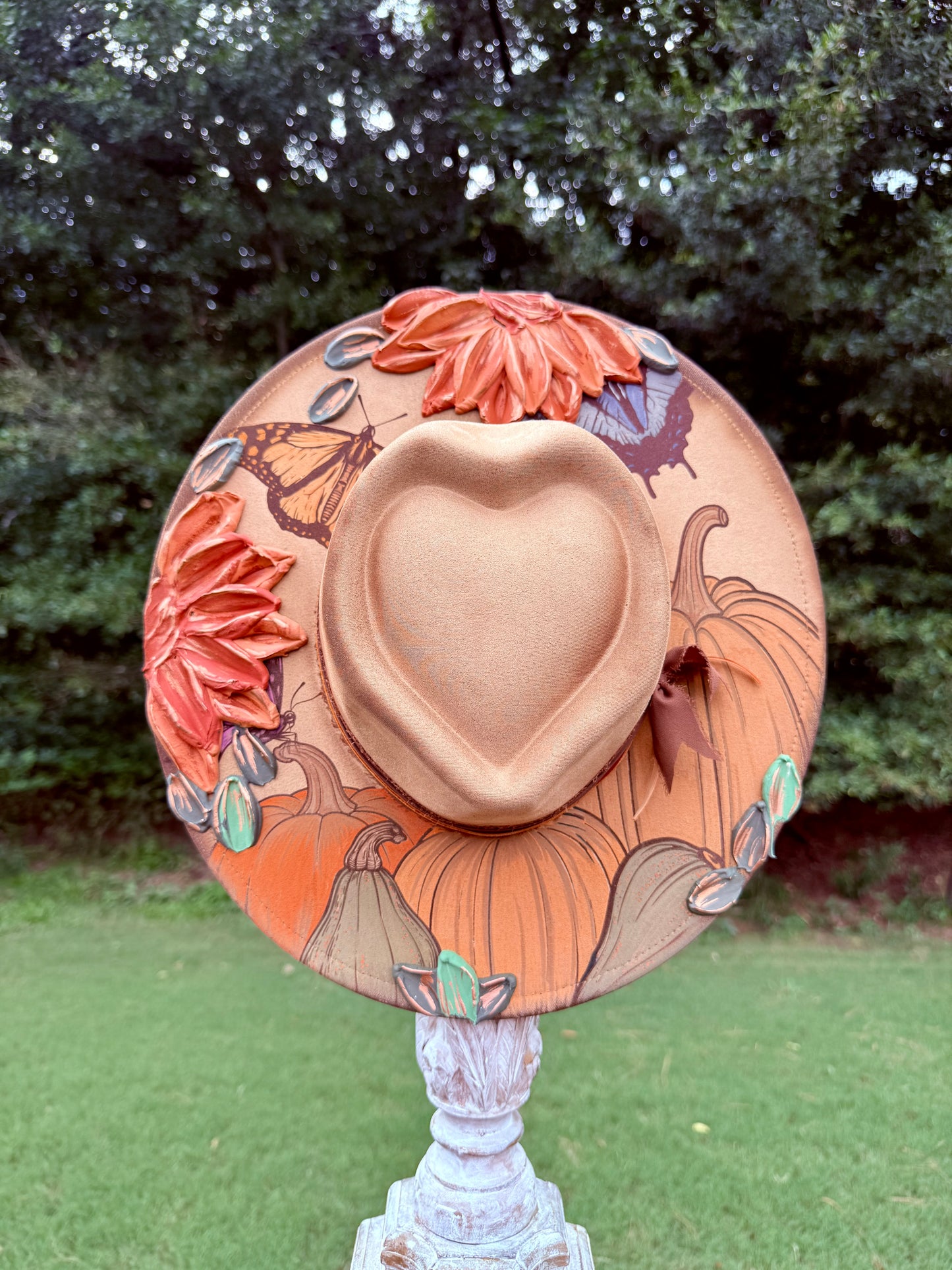 Pumpkins & Butterflies- Heart Crown