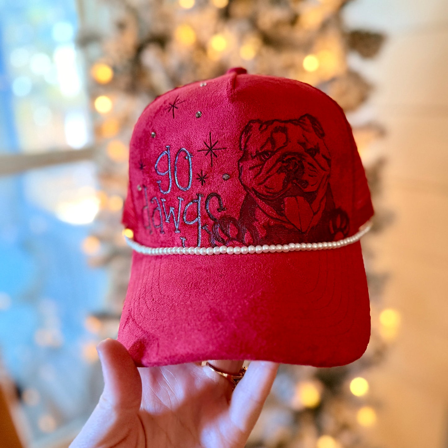 Red Go Dawgs trucker hat