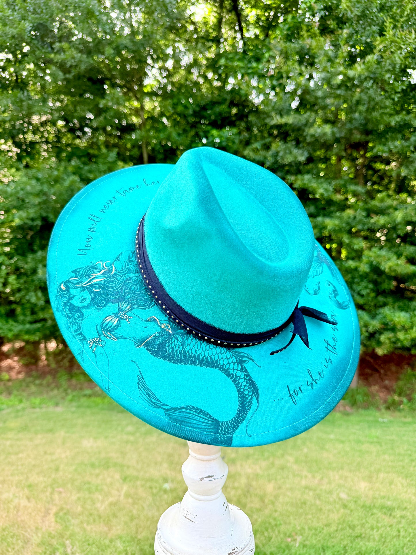 Mermaid Wide Brim- Light Teal