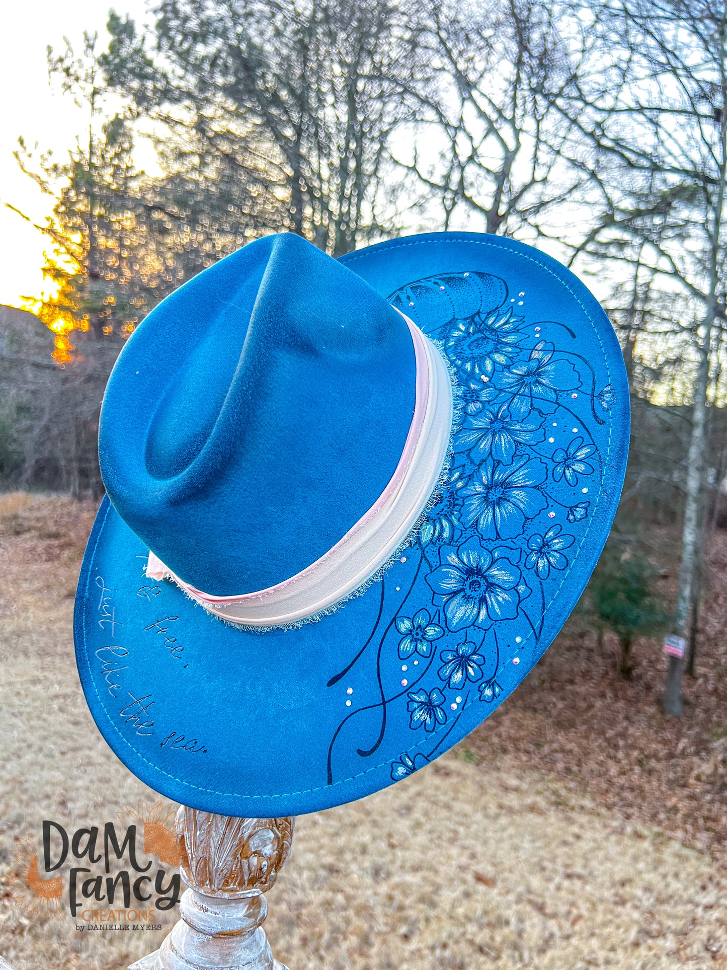 Floral Jellyfish Wide Brim