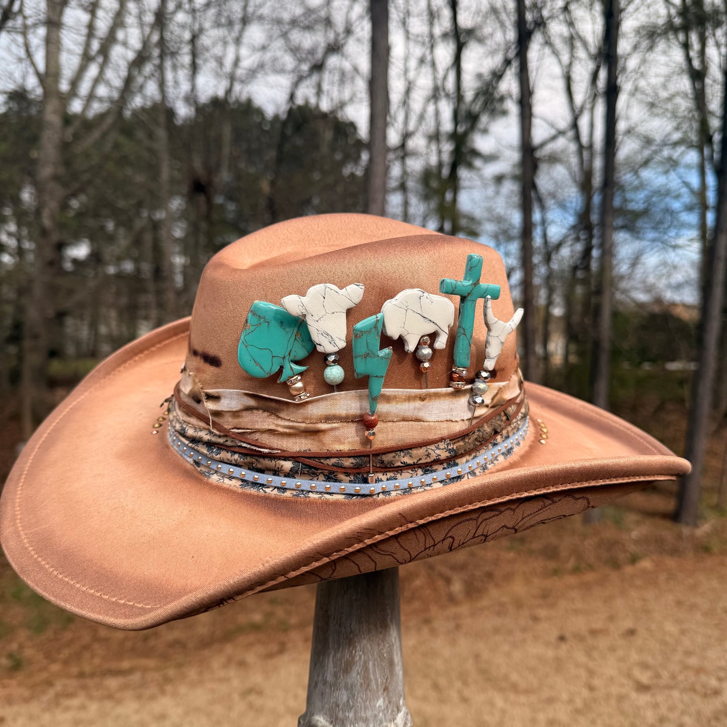 Wholesale  Howlite Style Hat Pins - 10pk